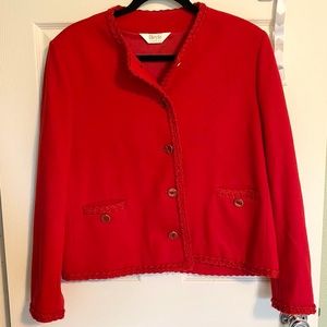 Vintage Red Wool Jacket
